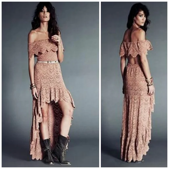 Free People | Dresses | Nightcap Free People High Low Spanish Lace Dress |  Poshmark